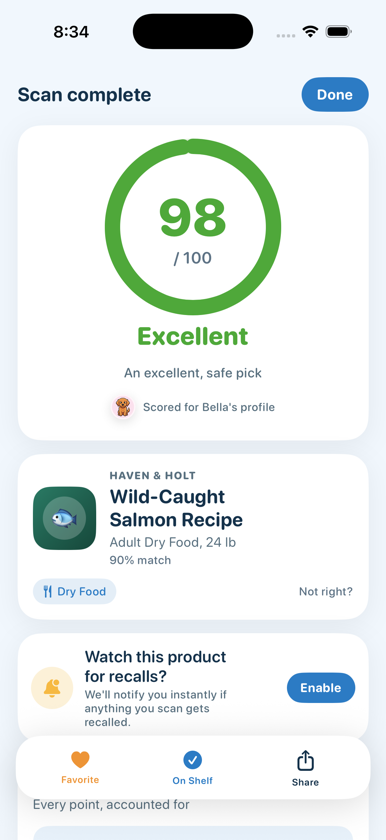 Explainable scan result
